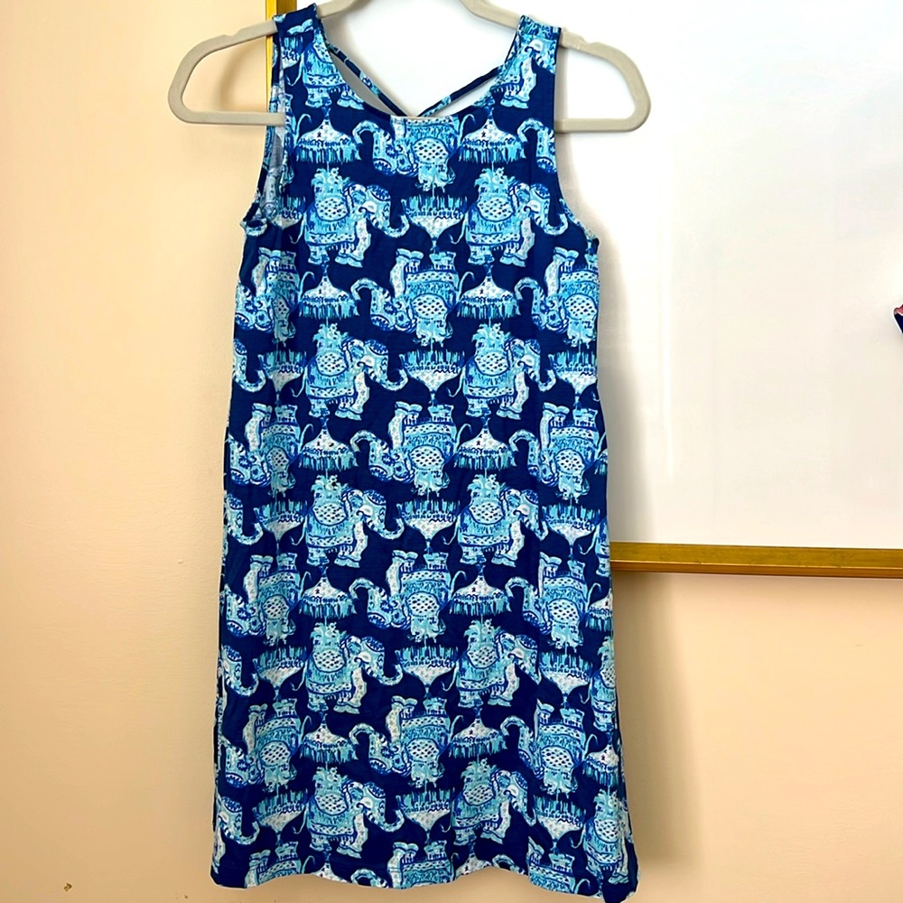 Lilly Pulitzer XS Elephant Blue Dress